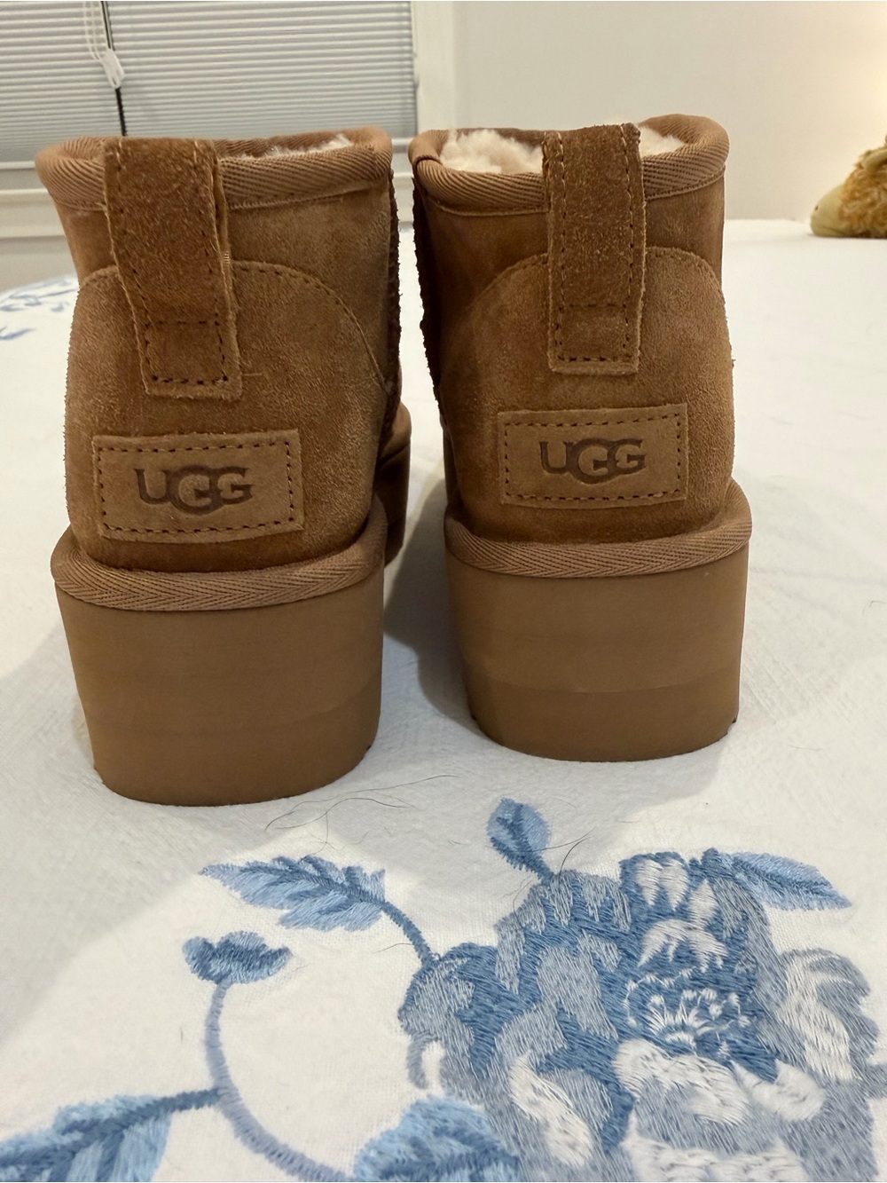UGG Ultra Mini Platform Boots in Chestnut - Picture 2 of 4